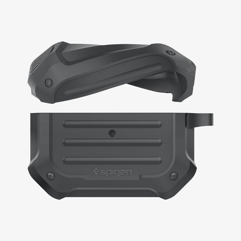 ASD00537 - Apple AirPods Pro Case Tough Armor in black showing the front